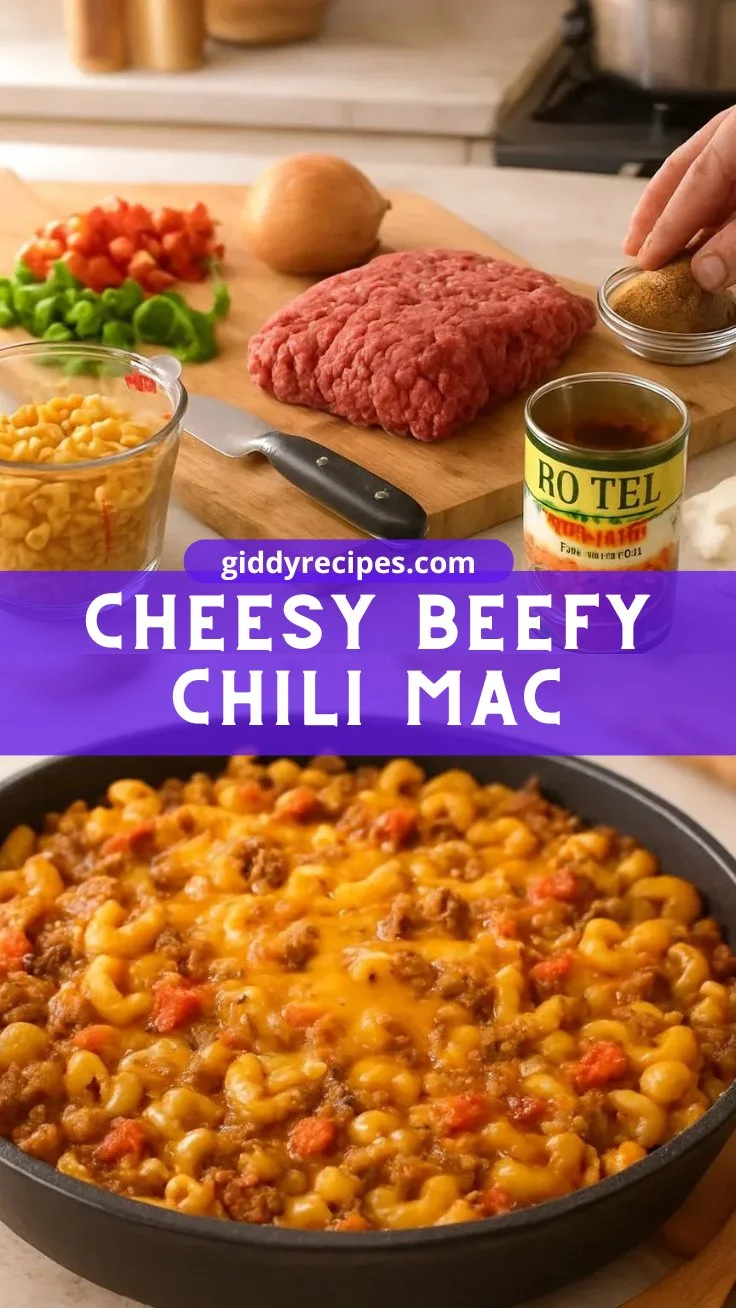 Cheesy Beefy Chili Mac