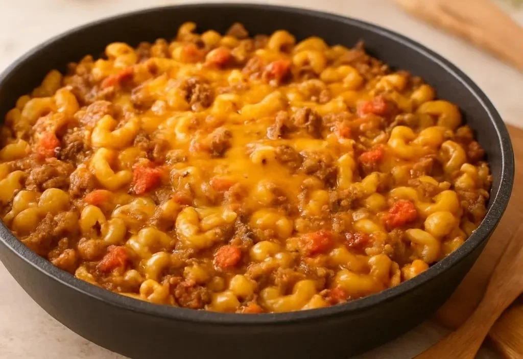 Cheesy Beefy Chili Mac