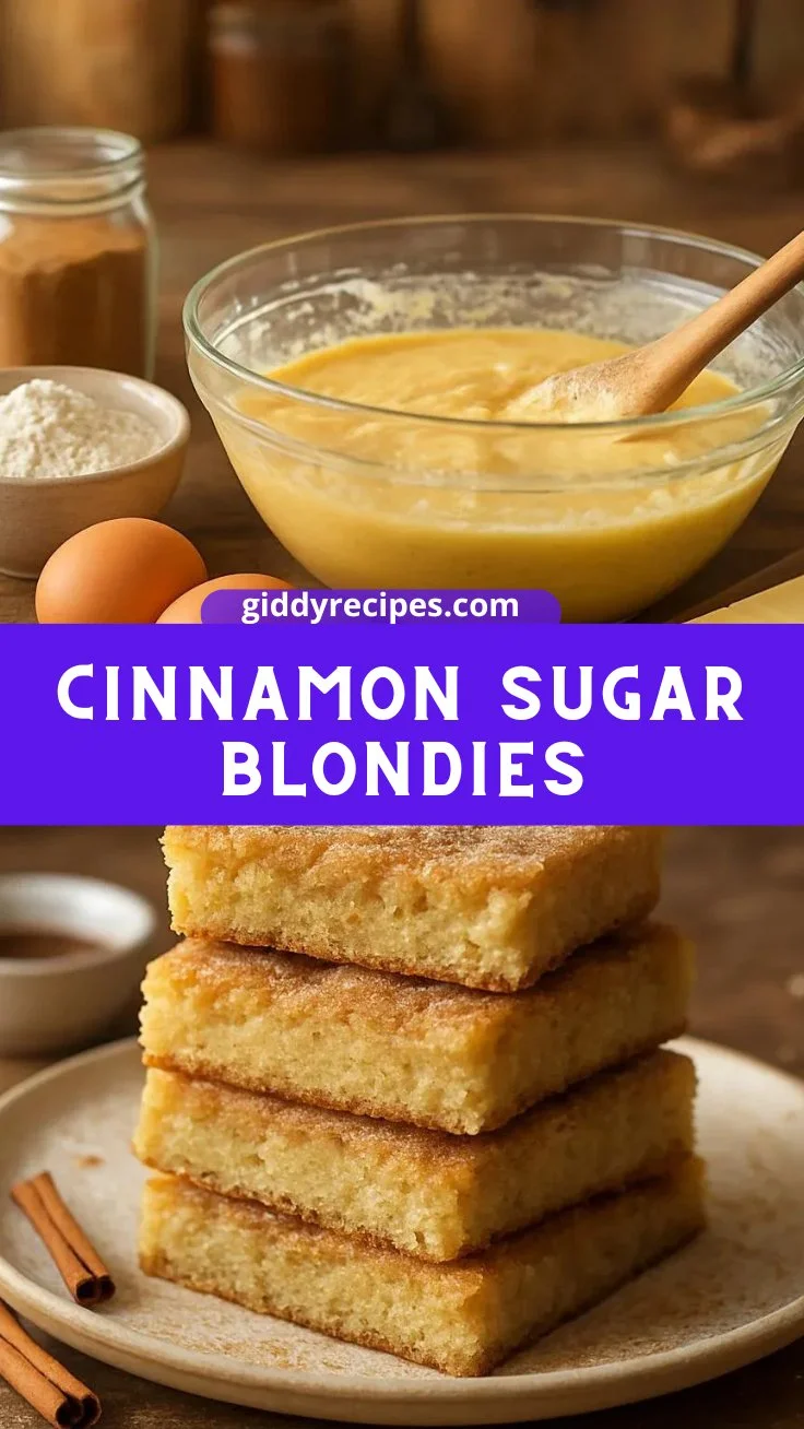 Cinnamon Sugar Blondies