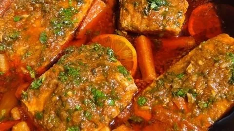 Classic Spicy Moroccan Fish in Rich Sauce