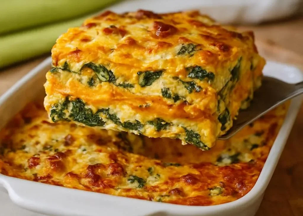 Comforting butternut squash and spinach lasagna slice on a plate