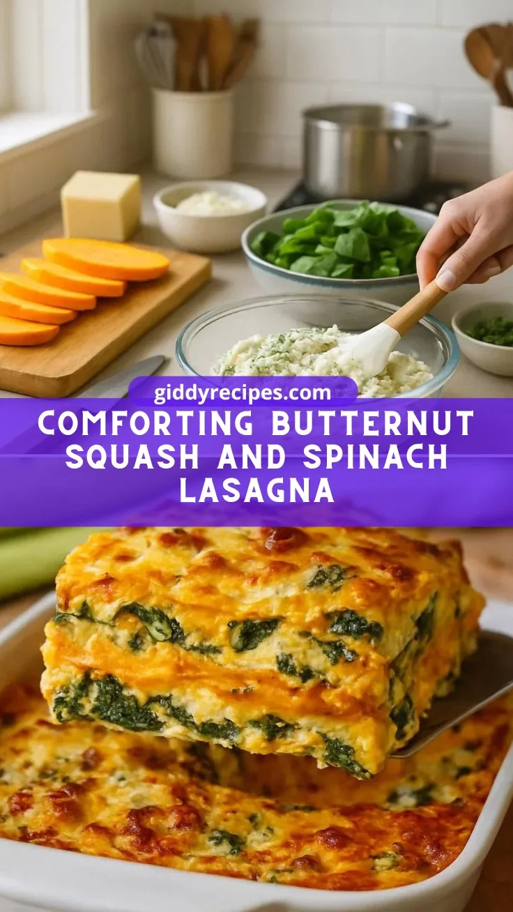 Comforting Butternut Squash and Spinach Lasagna