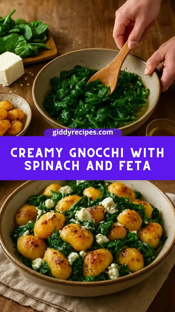Creamy Gnocchi with Spinach and Feta