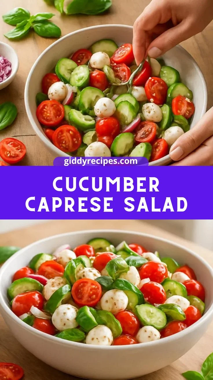 Cucumber Caprese Salad