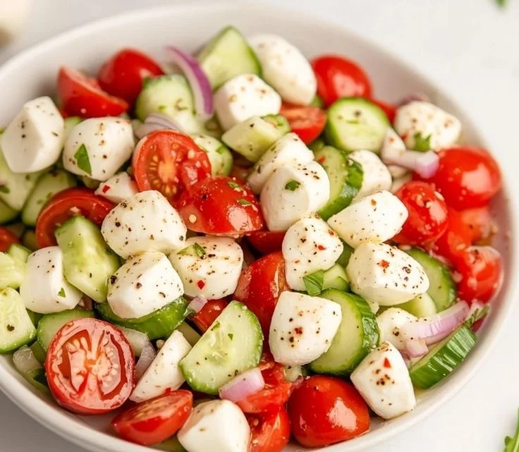 Cucumber Caprese Salad
