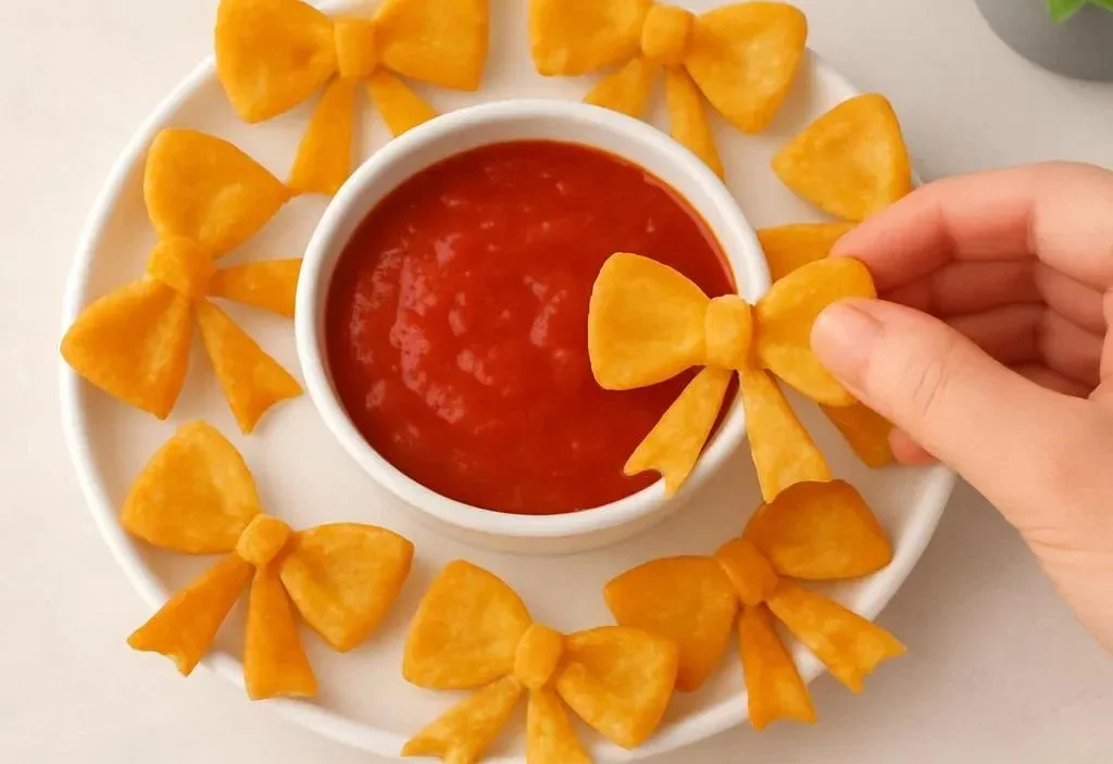 Festive Bow-Shaped Tortilla Chips