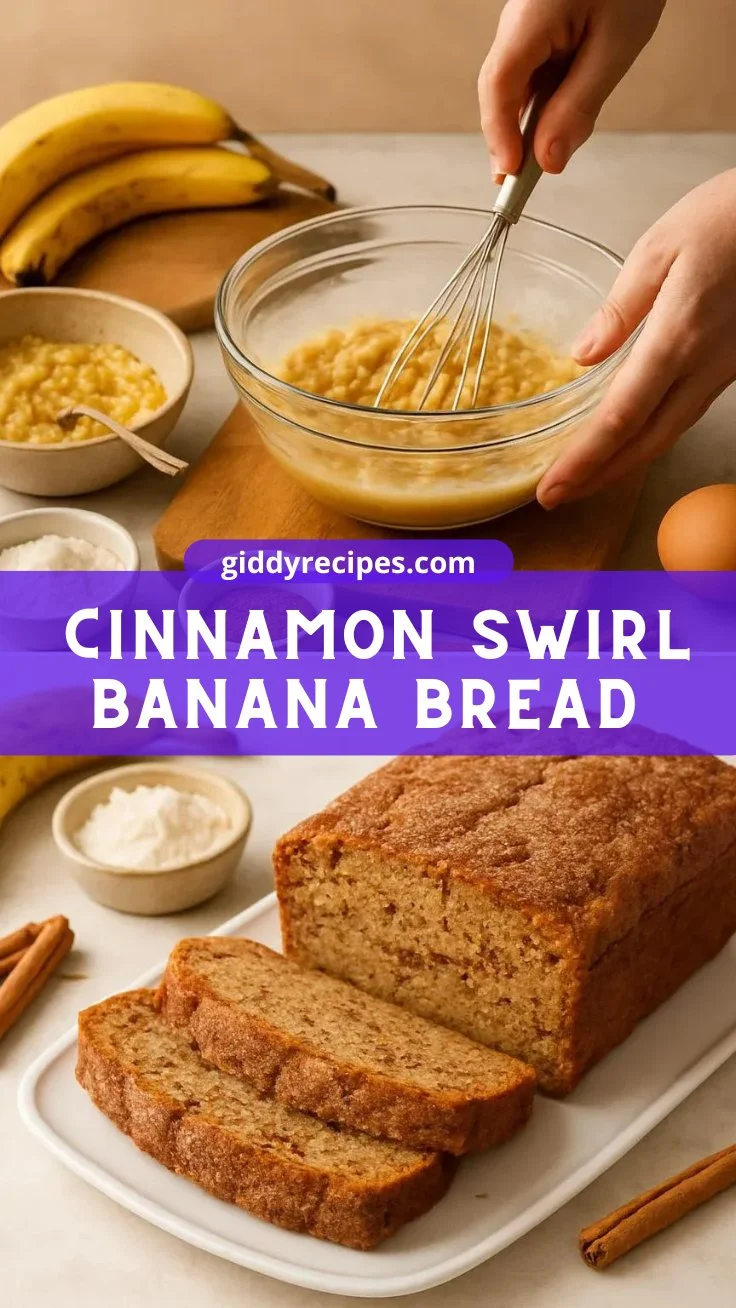 Gluten-free Cinnamon Swirl Banana Bread