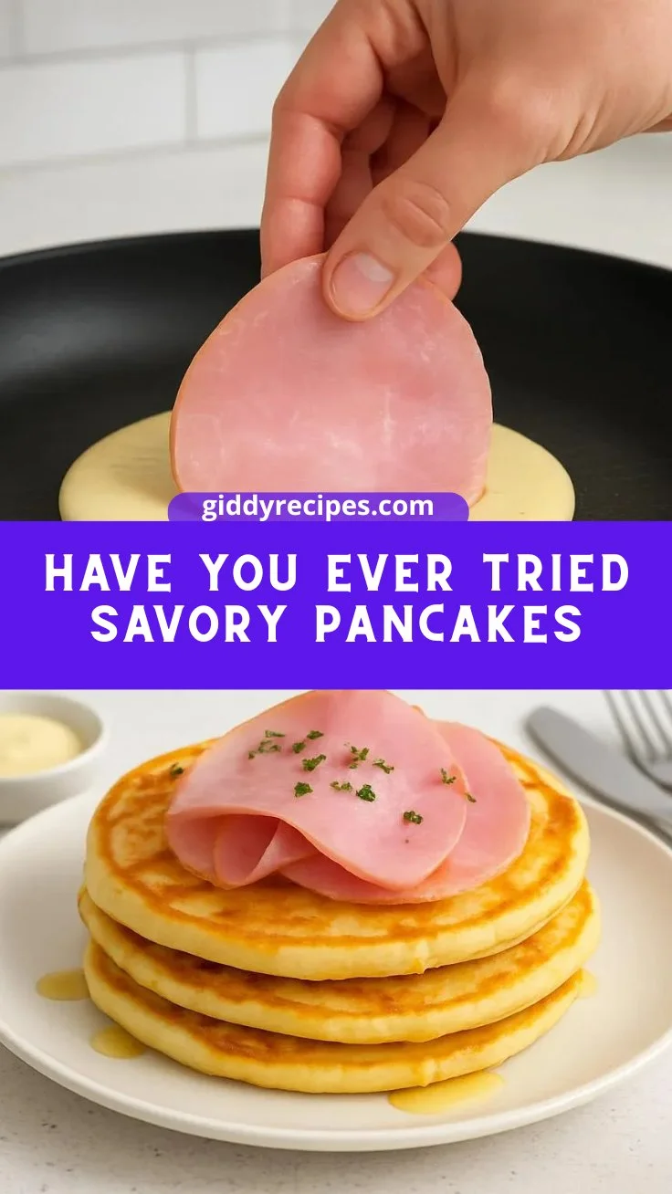Have you ever tried savory pancakes?! 🥞🐽🧀😋