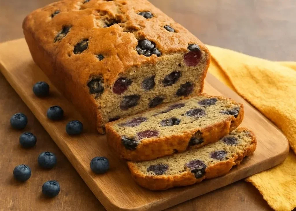 Healthy Blueberry Banana Bread