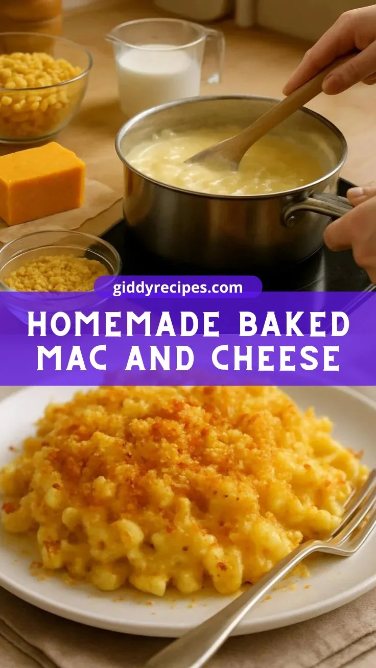 Homemade Baked Mac and Cheese
