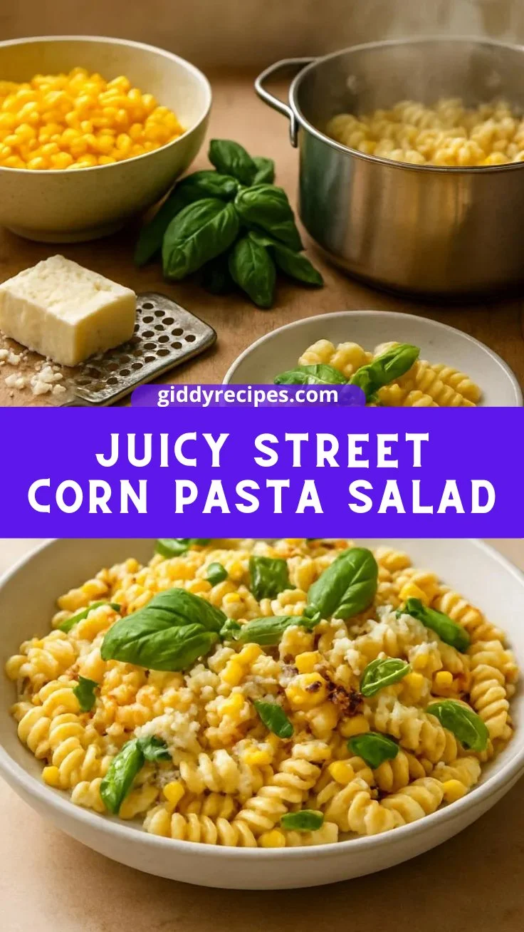 Juicy Street Corn Pasta Salad