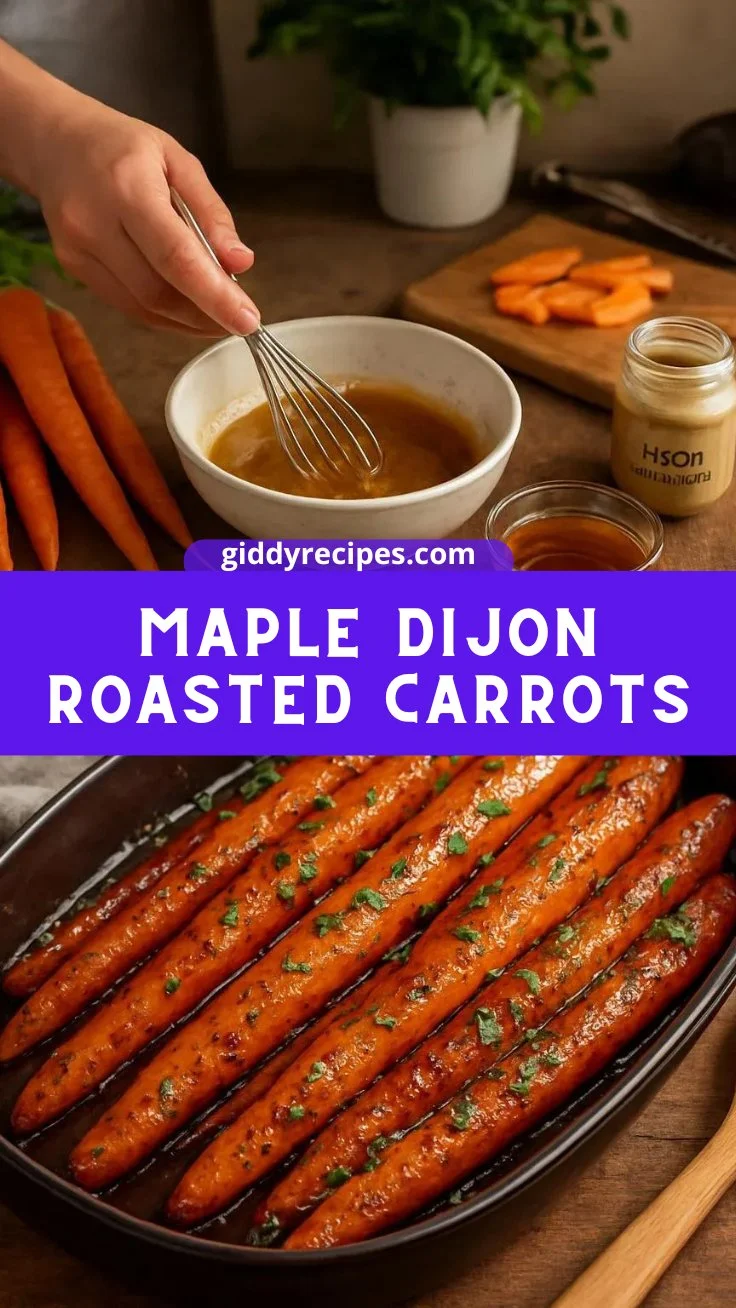 Maple Dijon Roasted Carrots