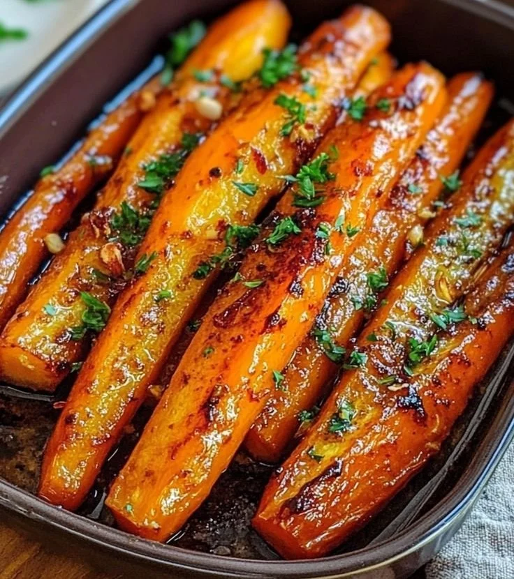 Maple Dijon Roasted Carrots