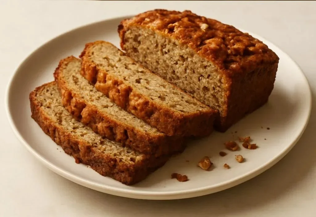 Moist Sugar Free Banana Bread with Applesauce