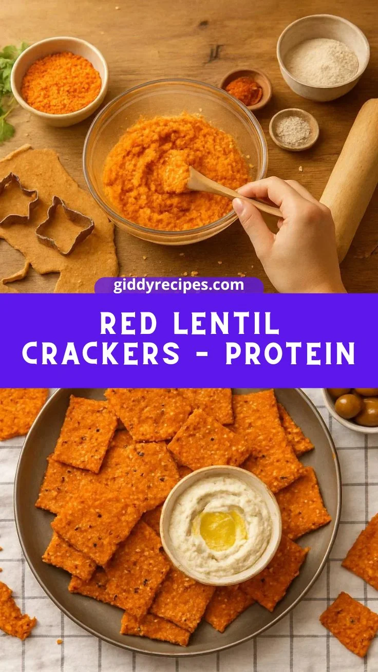 Red Lentil Crackers – Protein-rich, Healthy Snack