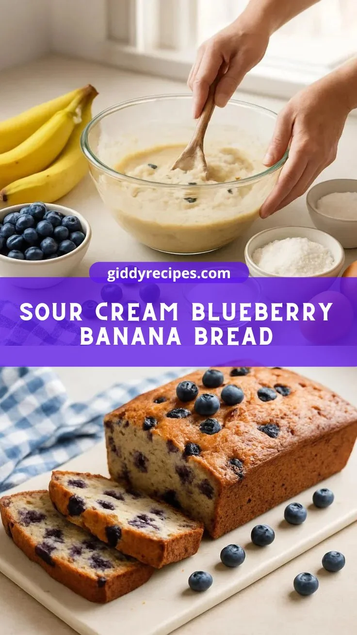 Sour Cream Blueberry Banana Bread: A Delightfully Delicious Recipe