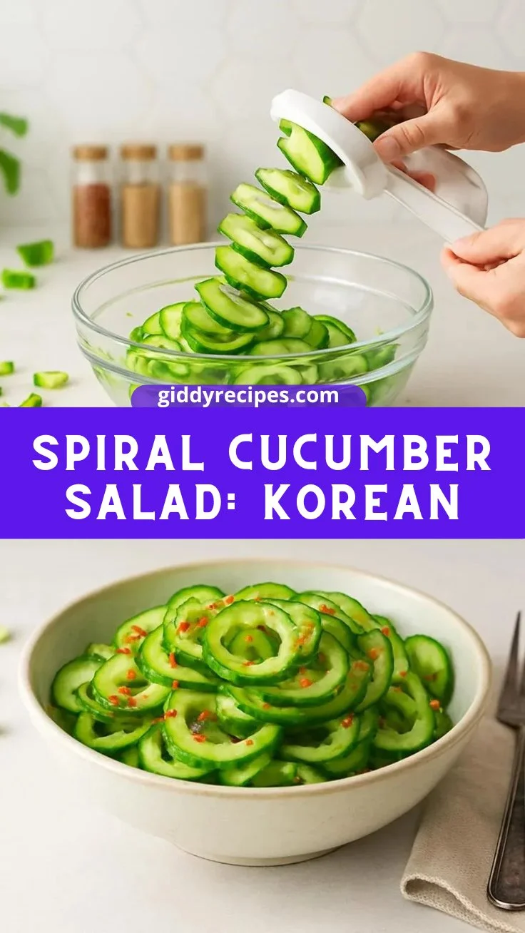 Spiral Cucumber Salad: Korean-Inspired Recipe