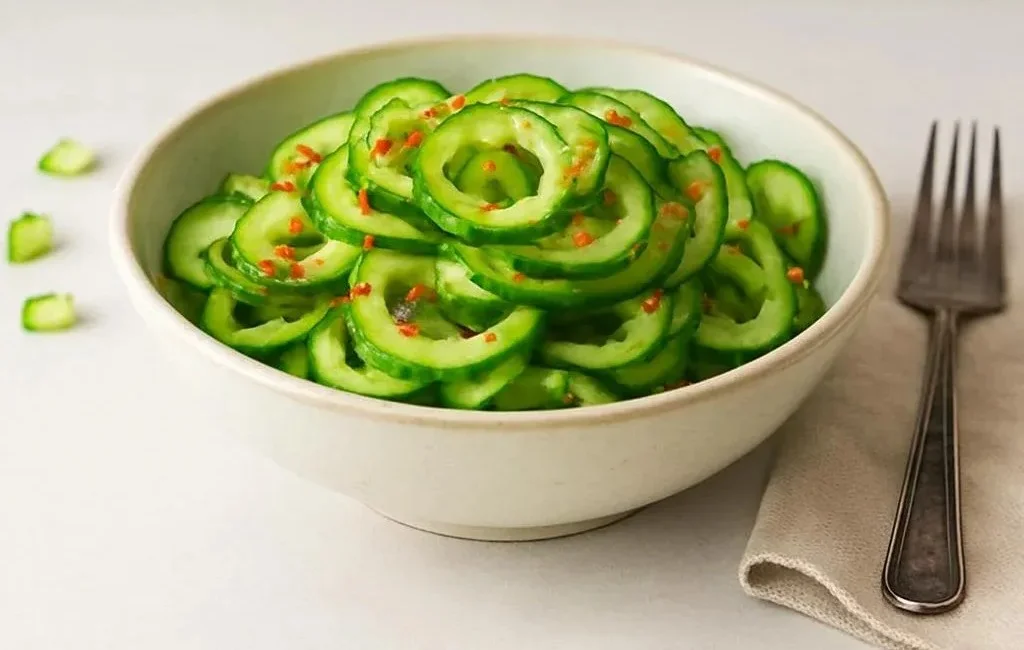 Spiral Cucumber Salad: Korean-Inspired Recipe