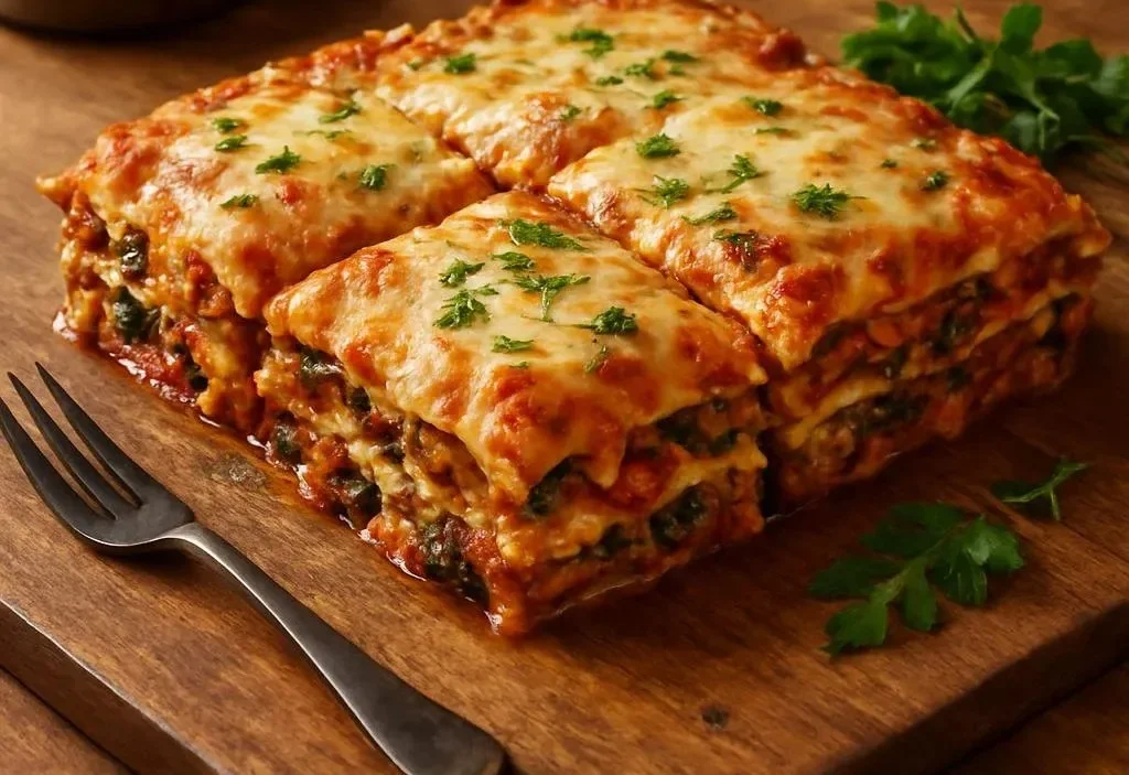 The Best Vegetable Lasagna 5 Delicious homemade vegetable lasagna layered with fresh vegetables and cheese.