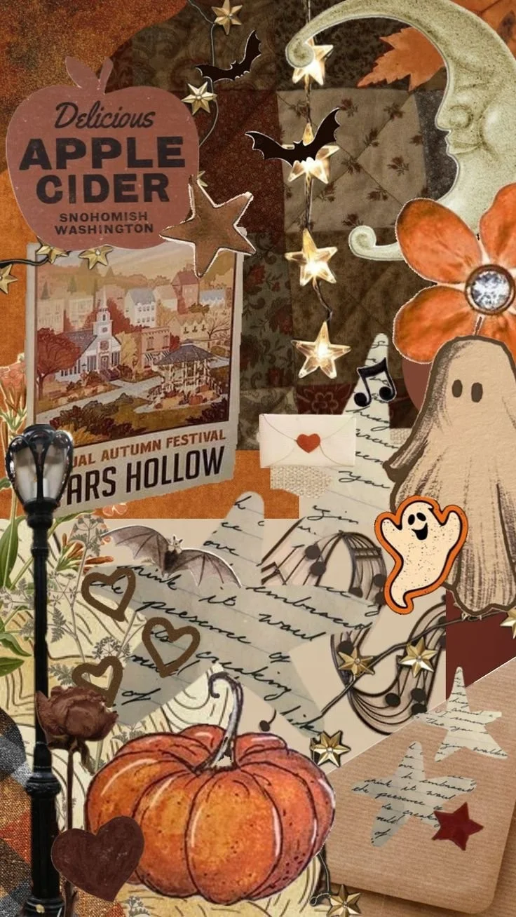 Collection of 13 Halloween wallpapers featuring spooky and festive designs