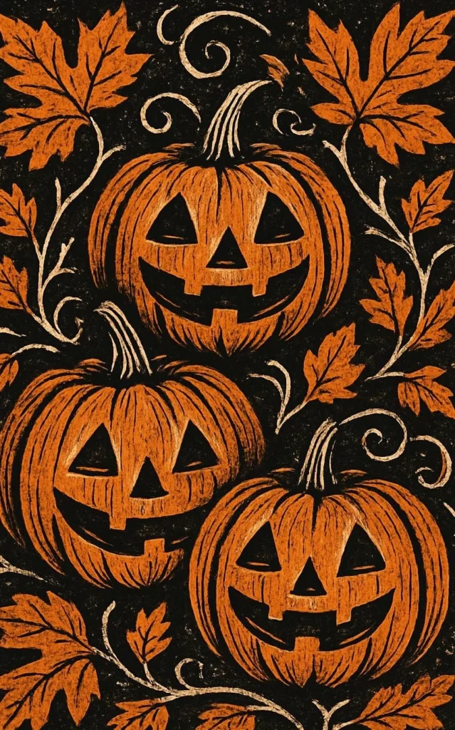 Antique Pumpkin Patch Linocut Wall Art - Rustic Fall Decor 2 antique pumpkin patch linocut wall art rustic fa 2026 10 11 151811 639x1024 1